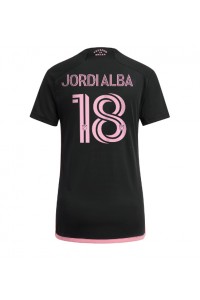 Inter Miami Jordi Alba #18 Voetbaltruitje Uit tenue Dames 2024-25 Korte Mouw